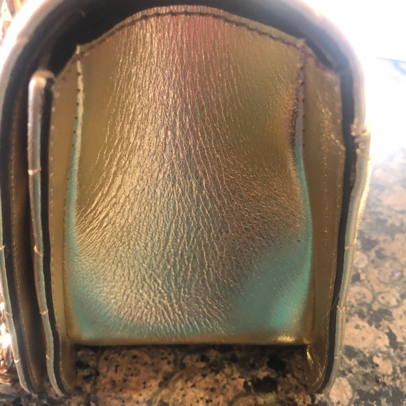 Moschino Dollar Studs Laminated Shoulder Bag - Picture 8 of 8